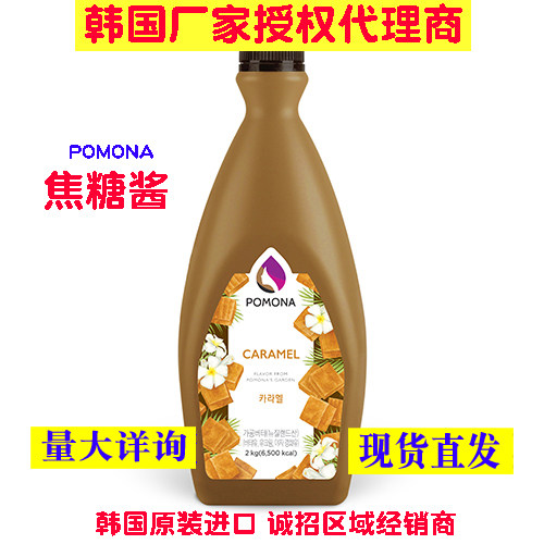包邮波莫娜韩国原装进口pomona焦糖淋酱 调味沙司 果露 焦糖酱