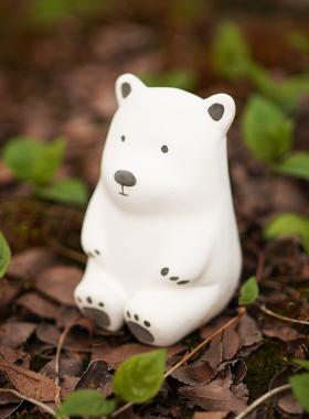 适野新品 |生日礼物手作嘟嘟熊陶瓷摆件原创设计中国风桌面摆件