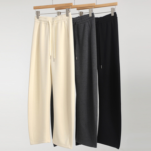 女士松紧腰抽绳休闲裤 堪比P腿神器 立体扭缝剪裁醋酸羊毛弯刀裤