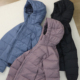 大表姐同款 羽绒服女士轻量保暖外套 Jacket连帽短款 经典 Thorium