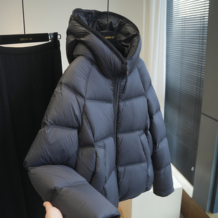 轻三防面料！90白鸭绒连帽短款泡芙羽绒服女面包服外套冬季A81J