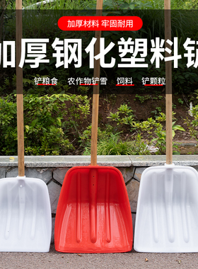 塑料铲子胶锨头小加厚茶叶农具玉米粮食工具雪茶叶垃圾锨锹大铲
