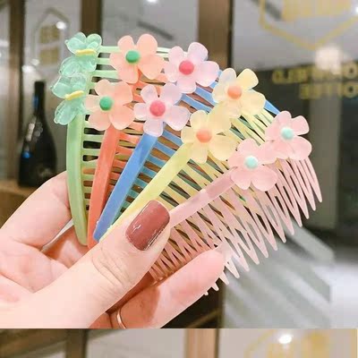 儿童发梳插梳公主发夹碎发整理小女孩可爱刘海梳梳子发卡顶夹头饰