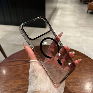 磁吸充电适用于iphone17ProMax手机壳新款苹果17裸感硬壳Air透明超薄16p新款15简约14p全包13保护壳小众12