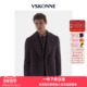 VSKONNE威斯康尼男羊毛大衣意大利VBC进口面料老钱风咖色修身