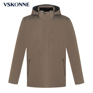 VSKONNE威斯康尼男羽绒服加厚中青年休闲白鹅85绒户外羽绒服外套