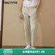 VSKONNE威斯康尼男休闲裤 春夏卡其色轻薄棉直筒中腰可机洗休