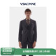 VSKONNE威斯康尼男西装 意大利VBC面料深灰色格子100%羊毛西服