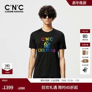 T恤男商场同款 CNC男装 logo印花短袖 新款 T恤 25夏季