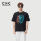 商场同款 CNC男装 纯棉T恤大LOGO印花短袖 T恤男士 26春夏季 新款