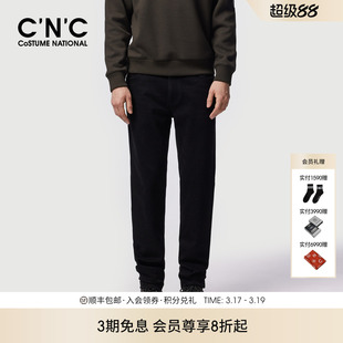 男士 新款 休闲裤 黑色棉质直筒休闲长裤 子 CNC男装 奢品裤 25冬季