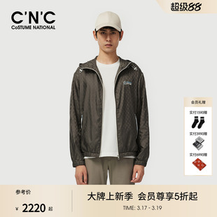 正品 老花连帽单夹克外套男商场同款 锦纶薄外套 26早春新款 CNC男装