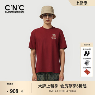 CNC男装 短袖 T恤男士 纯棉圆领字母印花潮流宽松体恤 25春夏新款