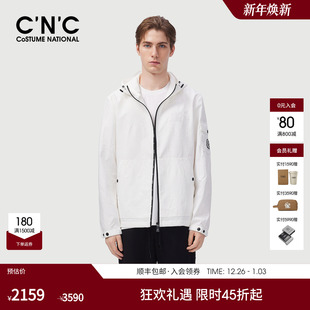 夹克男士 连帽薄款 口袋立体压花运动外套 25早春新款 CNC男装