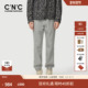 秋冬新款 休闲裤 薄绒保暖束脚休闲裤 CNC男装 黑色修身 潮牌男厚款 装