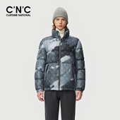25冬季 新款 短款 CNC男装 羽绒服品牌logo满版 保暖外套