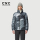 25冬季 新款 短款 CNC男装 羽绒服品牌logo满版 保暖外套