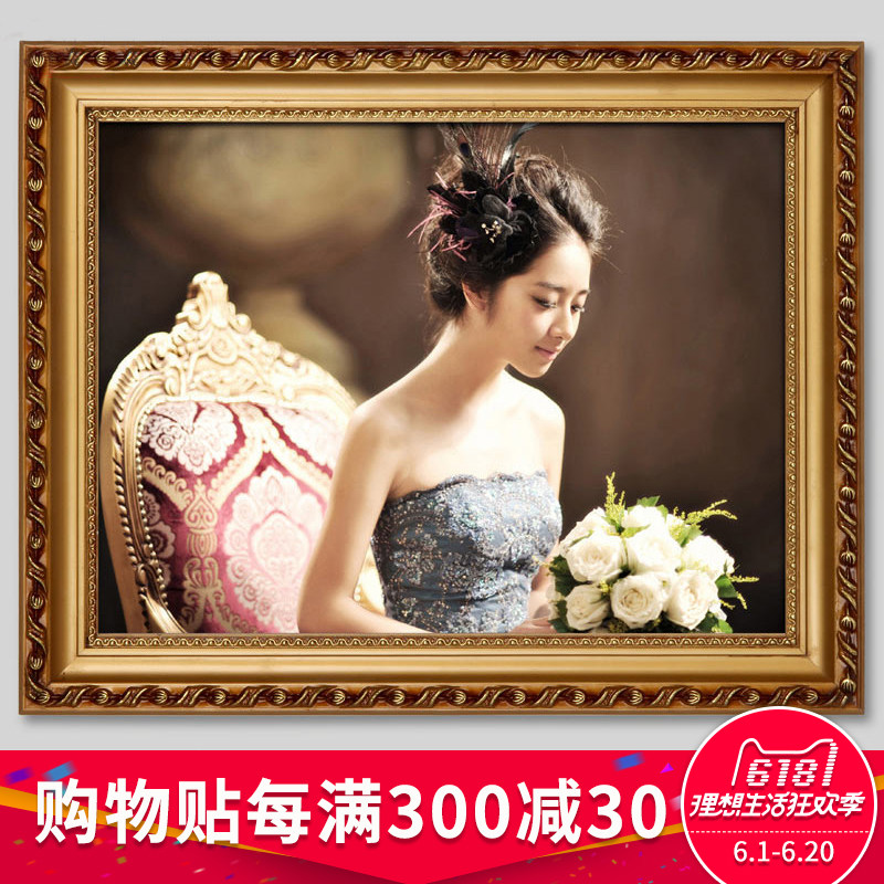 solid wood Photo frame European style customized Wedding 16 20 24 48 Photo frame Wall hanging Wedding photos Frame Customizedin the Home accessories , Frame/Frames  category - from Buy2taobao.com to provide professional Taobao agent buy service