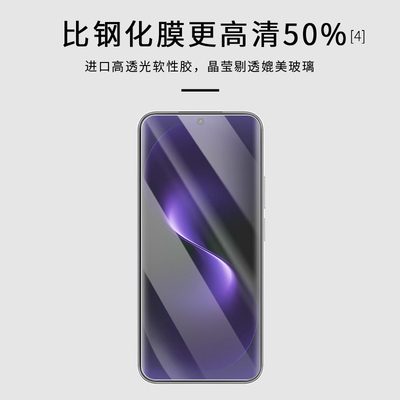 适用于华为nova 15全屏水凝膜6.7英寸高清防刮摔防指纹反光蓝光护眼非钢化磨砂防窥贴膜