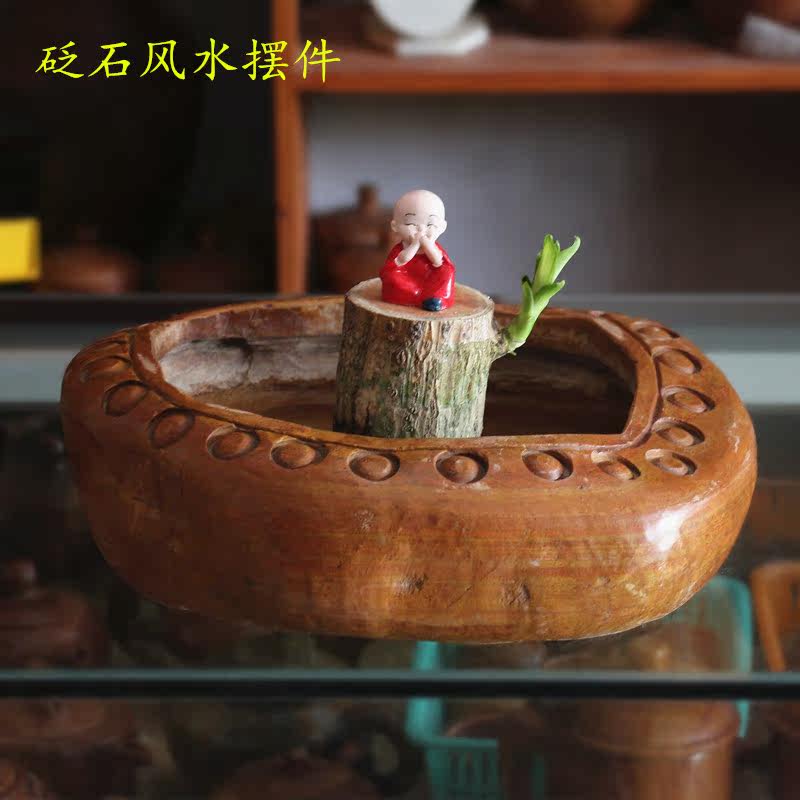 砭石鱼缸办公室风水摆件招财僻邪原生态聚宝盆石头巴西木和尚人偶在类目 家居饰品, 摆件中 - 来自Buy2taobao.com提供专业的淘宝代购服务