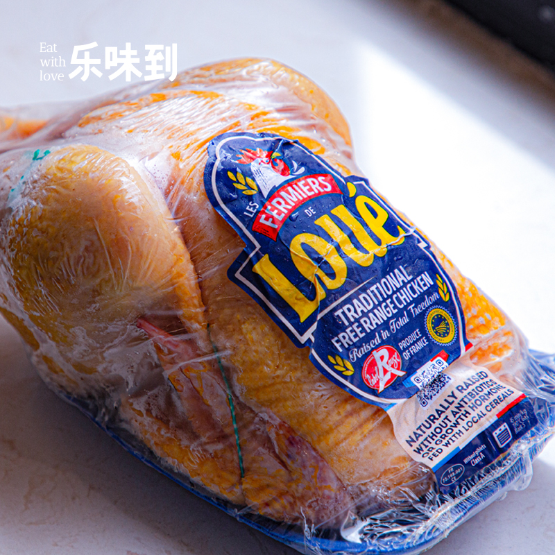 法国进口LOUE红标散养黄鸡3斤