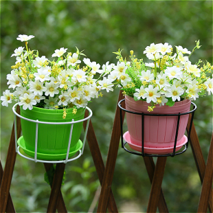 包邮 铁艺阳台花架子栏杆护栏挂式 花盆架园艺窗台悬挂架吊篮绿萝架