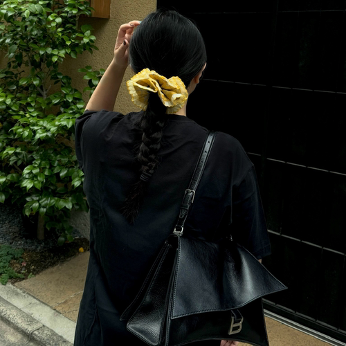 Alfir·拼色格子大肠发圈