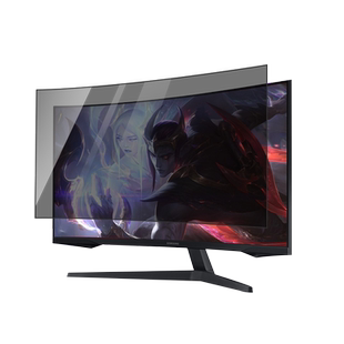 电脑防偷窥膜27寸曲屏台式显示器屏幕防窥膜32寸防隐私保护罩34寸曲面屏保护膜31.5寸适用于三星联想AOC贴膜