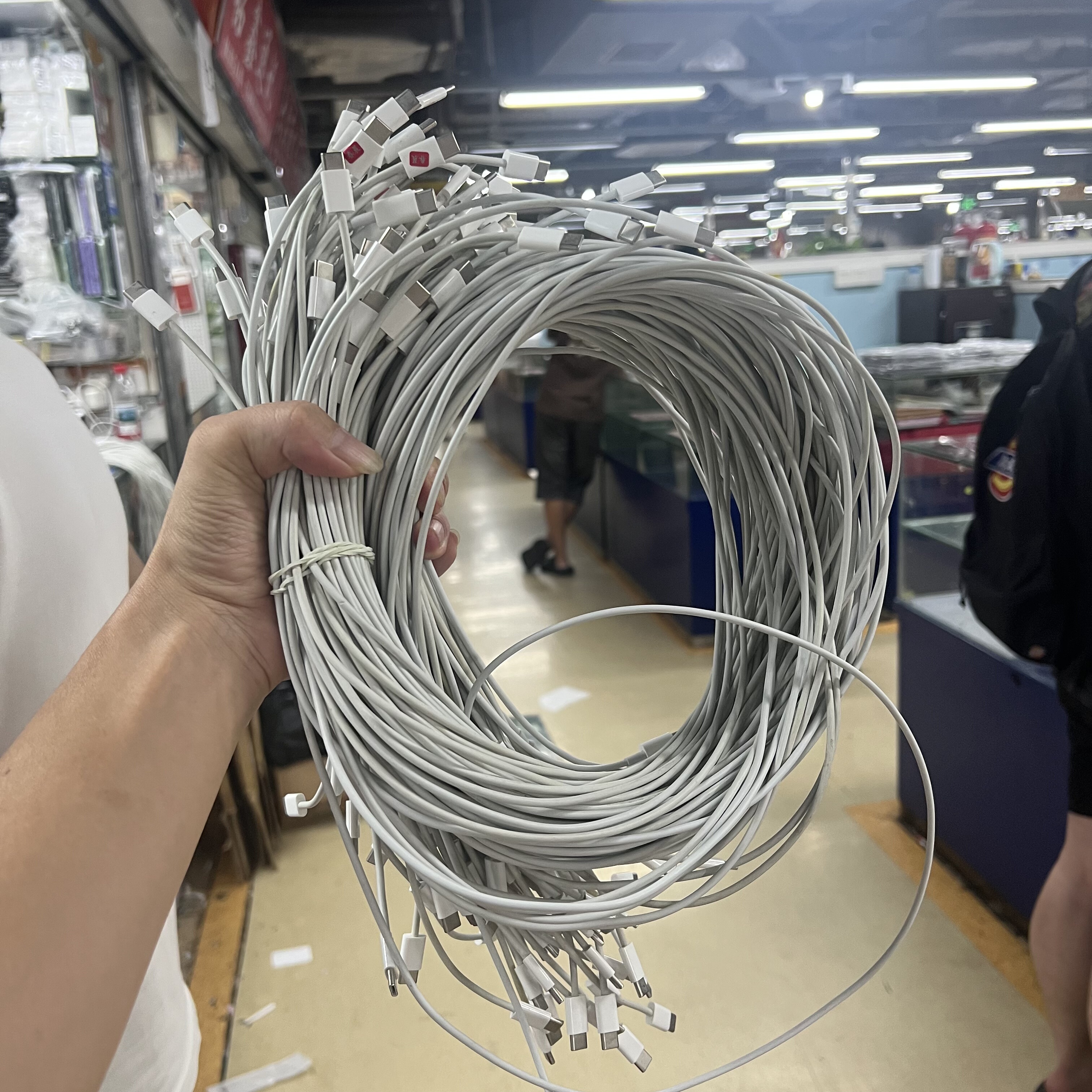 二手适用于苹果快充线拆机纯原适用于8-14代手机/平板8/9/10代Air4/5/6/7/8代Type-c转lightning口20w快充头