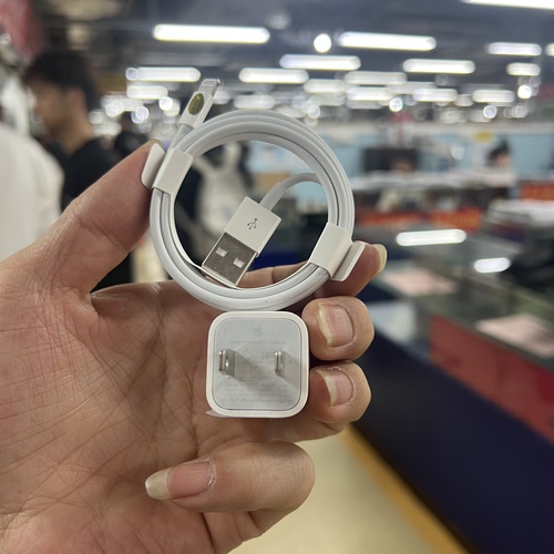二手适用于苹果数据线USB口手机平板拆机车载carplay纯原拆机适用于5w/ipad10w12w充电器适刷机线12/13/14代8