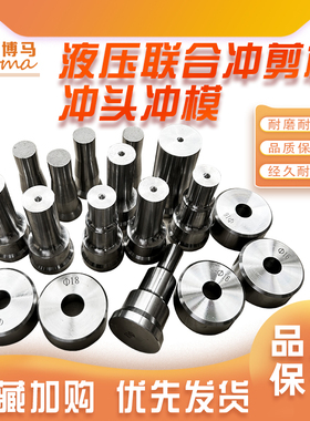 液压联合冲剪机冲头冲孔机模具圆孔腰孔冲针角铁槽钢定制各种冲模