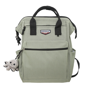 初中学生补课专用书包男孩补习手提包帆布袋青少年高中生双肩背包