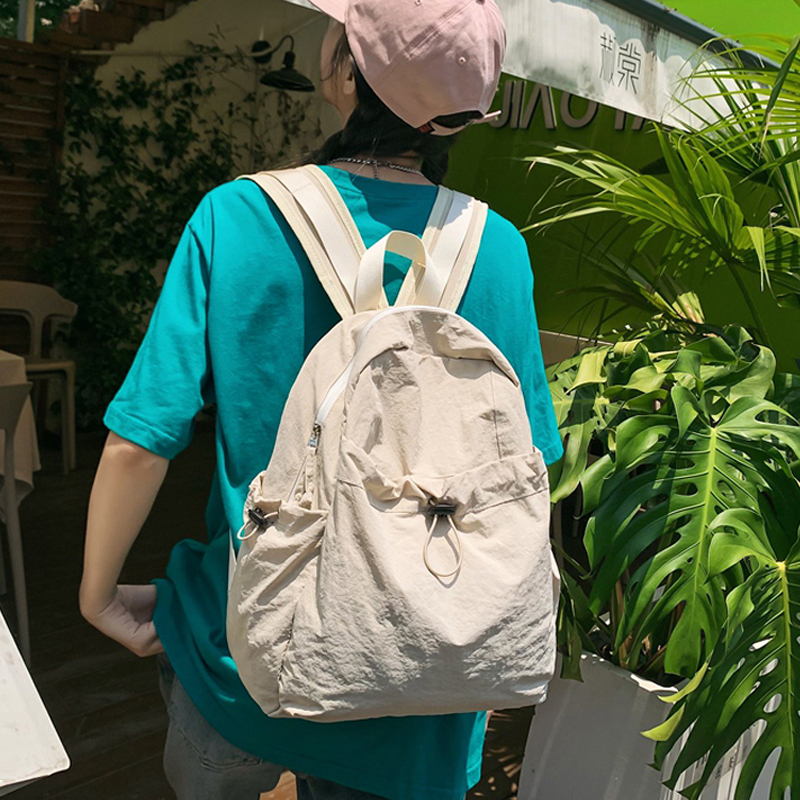 小众防水尼龙超轻背包大学生书包