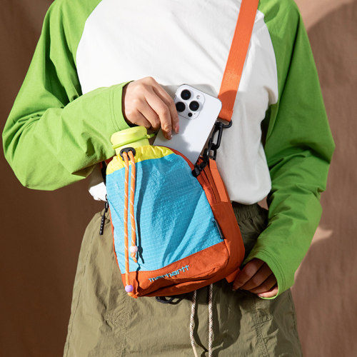 户外徒步登山斜挎水壶包小双肩包