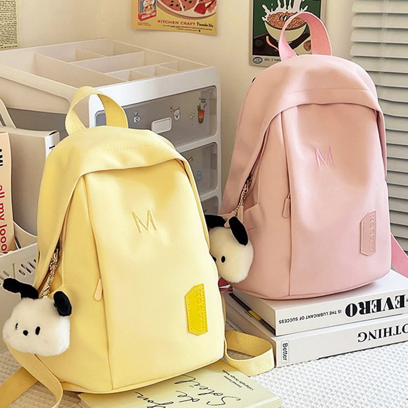 双肩包女2026新款旅游轻便小背包女士肩包帆布小包儿童女童春游包