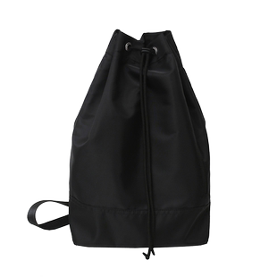 抽绳旅行双肩包男运动骑行侧背包休闲上课通勤包女大学生百搭书包