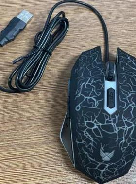 lonsan/朗森 LM-G2U USB七彩呼吸发光黑色USB接口游戏竞技鼠标