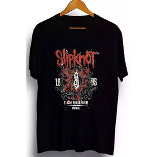 Slipknot活结乐队金属摇滚美式复古短袖T恤男士休闲宽松夏季街头