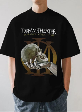 DREAM THEATER Distance overTime梦剧院重磅280g纯棉短袖T恤宽松