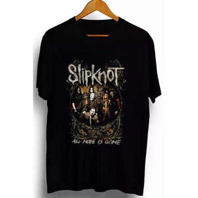 SLIPKNOT活结乐队短袖T恤男士宽松金属摇滚朋克纯棉美式休闲夏季
