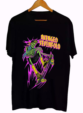 Avenged Sevenfold七倍报应乐队美式复古oversizeT恤纯棉男士短袖