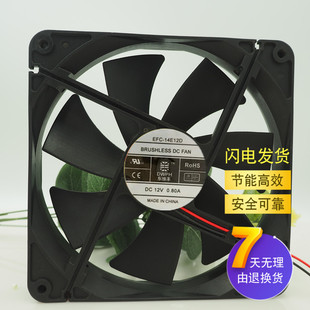 DWPH东维丰 14025 EFC 12V 14CM大风量电源风扇 14E12D 全新原装