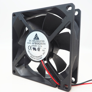 0.21A 24V AFB0824VH 2线 变频器散热风扇 全新台达 双滚珠 8025