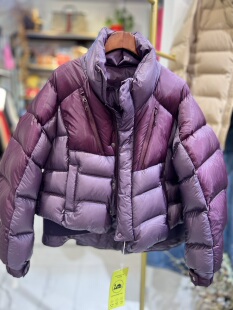 轻奢欧货原创设计宽松百搭立领短款鹅绒羽绒服女上衣外套面包服