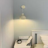 北欧奶油风卧室床头壁灯中古网红日式 创意简约现代客厅背景墙壁灯