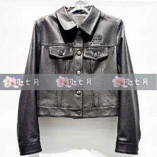 速发 id女装国内代购专柜正品55233003原3899【小七月】25秋 皮衣