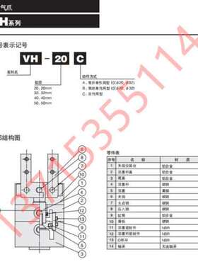 New-Era SCH/SH-12/16C/A/M VH-20/32/40/50C/A/B MH-20A/B/C夹爪