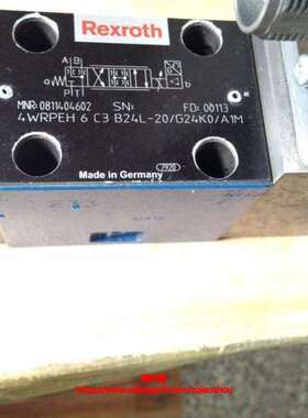 0811404612 4WRPEH6C4B24L-2X/G24K0/A1M力士乐比例阀现货