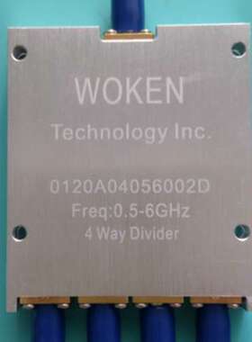 全新沃肯0.5-6GHz RF射频4 Way Divider1分4功分器0120A04056002D