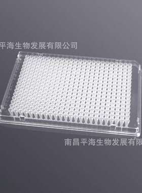 PC-384-FS-0040-CF 384孔40ul全裙边PCR板A24切角透明框磨砂管